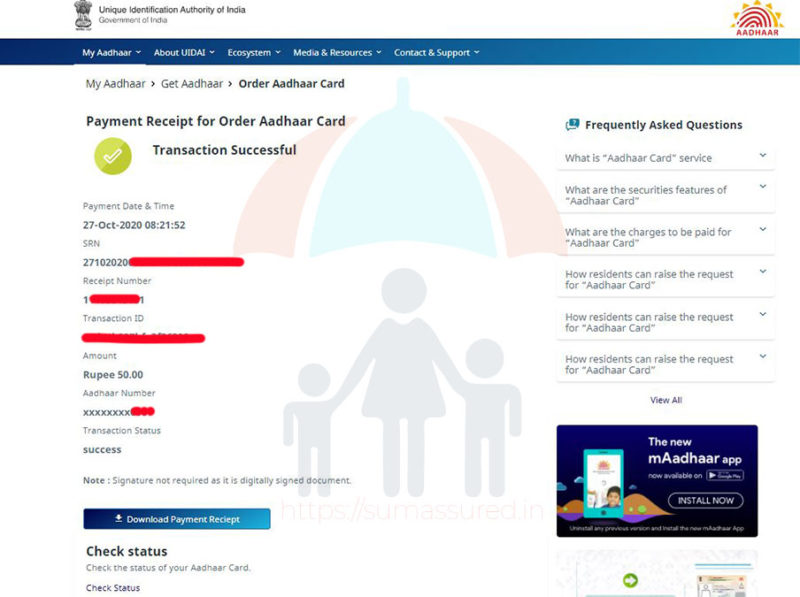 How To Get An Aadhaar PVC Card